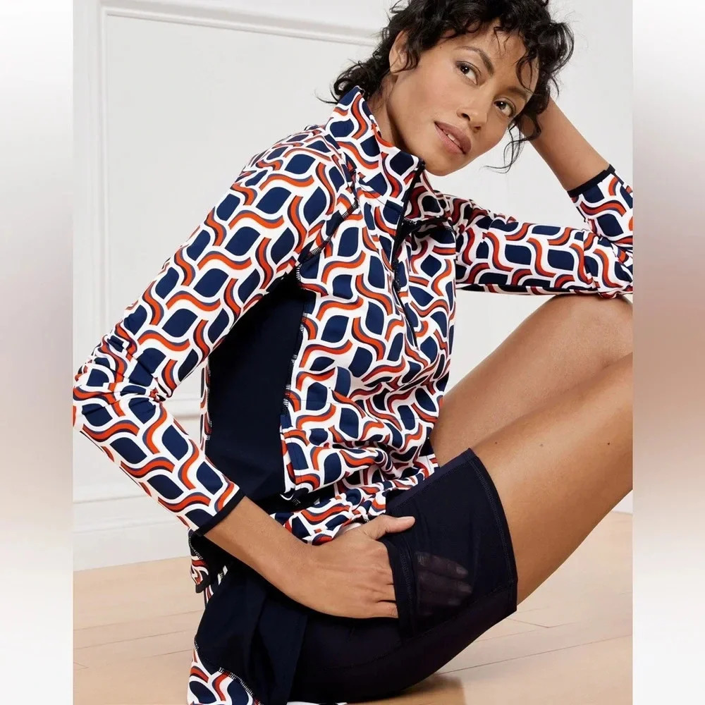 Talbots Performance Interlock Skort In Wavy Swirl… - image 2